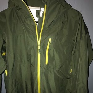 Forest green stoic rain jacket